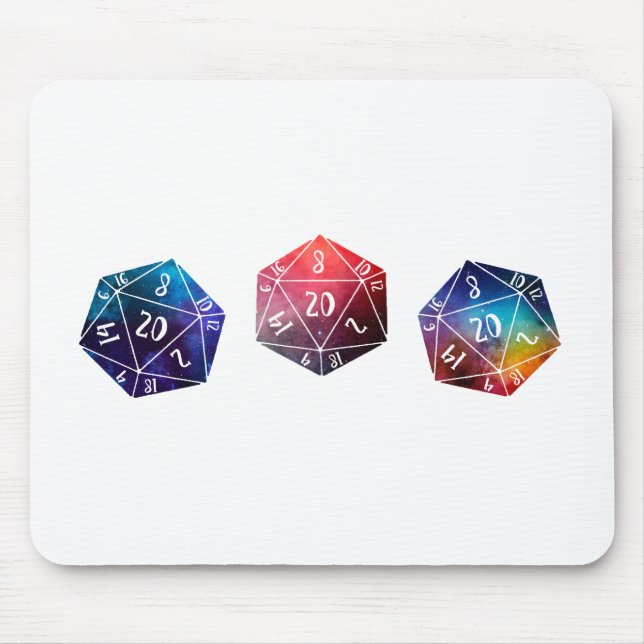 Dungeons and Dragons, D20 Mouse Mat (Front)