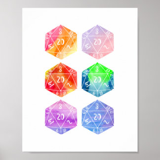 Dungeons and Dragons, D20 Poster