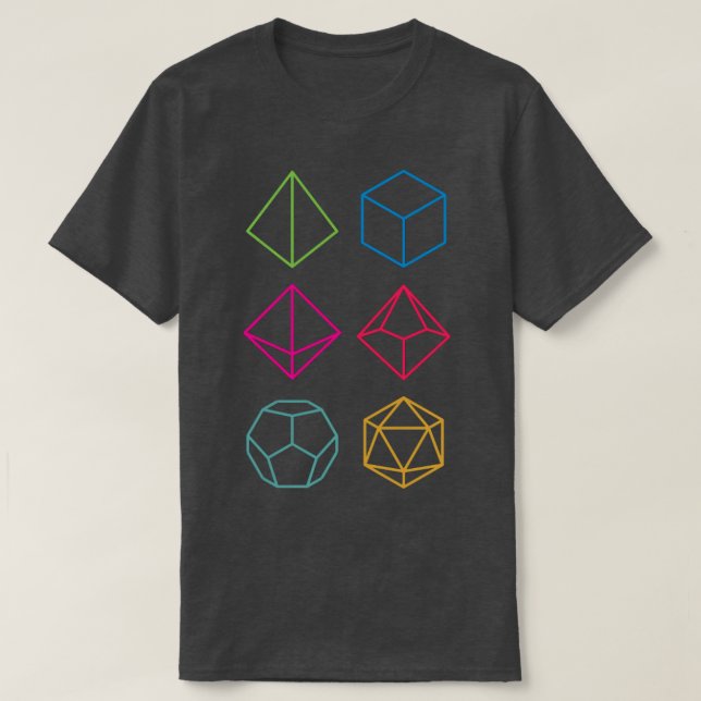 Dungeons and Dragons Dice T-Shirt (Design Front)