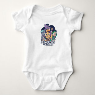 DUNGEONS AND SLOTHS RPG DESIGN BABY BODYSUIT