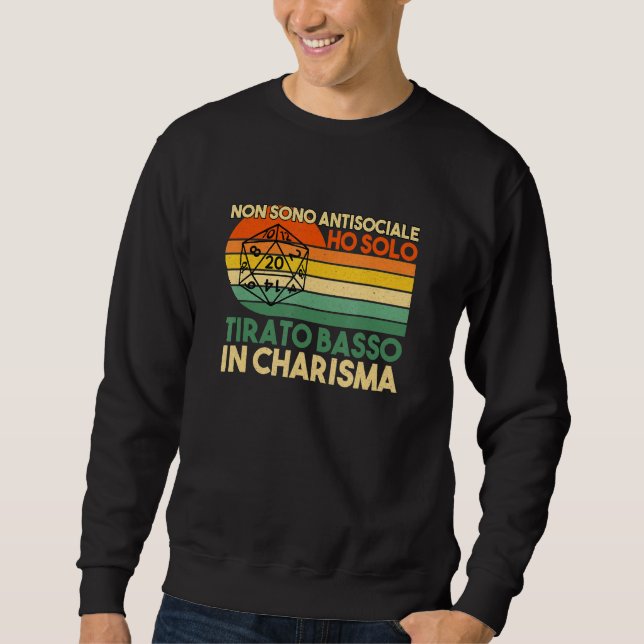 Dungeons Dm Dragons Desktop D20 Rpg Sweatshirt (Front)