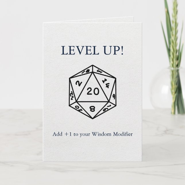 Dungeons & Dragons: Add +1 to Your Wisdom Modifier Card (Front)