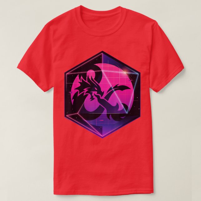 Dungeons  Dragons Ampersand in 3D Dice  T-Shirt (Design Front)