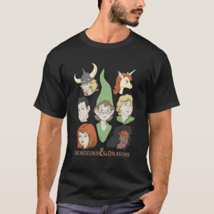 Dungeons & Dragons Cartoon Group Shot T-Shirt