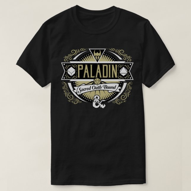 Dungeons & Dragons Paladin Sacred Oath Bound Pullo T-Shirt (Design Front)