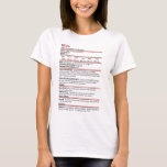 Dungeons & Dragons Wife Stat Block T-Shirt<br><div class="desc">This funny design features a stat block for the "wife" creature like one might have in a tabletop rpg game,  making it a great anniversary,  valentines or birthday gift. Better yet,  get a matching husband and wife set for a cute couples outfit.</div>