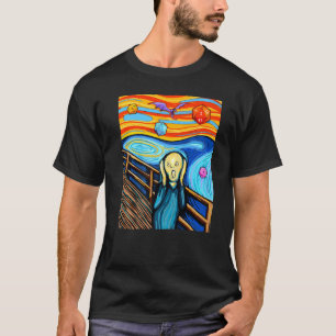 Dungeons  Munch's The Scream D20 T  Dragons T-Shirt