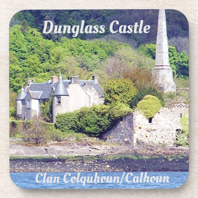 Dunglass Castle  – Clan Colquhoun/Calhoun Coaster (Front)