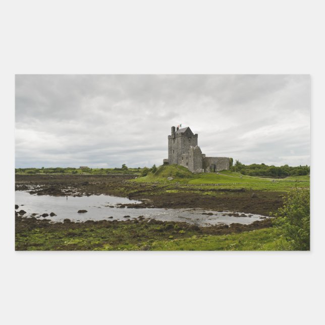 Dunguaire castle, Ireland rectangular sticker (Front)