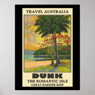 Dunk, Australia, The Romantic Isle, Poster