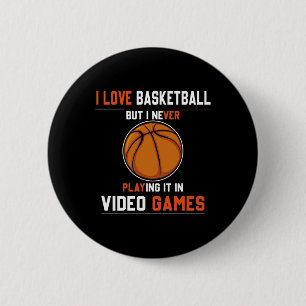 Dunk basketball coaching 6 cm round badge