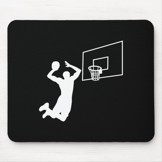 Dunk Basketball Player Slam Dunk Baller Basketball Mouse Mat (Front)