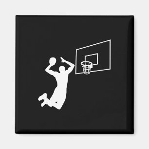 Dunk Bysketbyll Player Slam Dunk Byller Bysketbyll Magnet