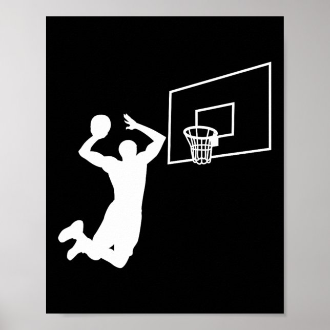 Dunk Bysketbyll Player Slam Dunk Byller Bysketbyll Poster (Front)