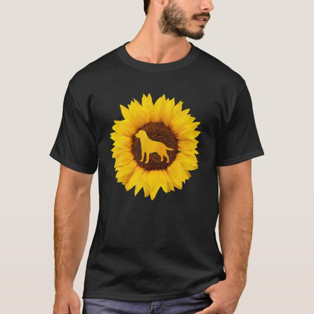 Dunker Gift For Women Men Dog Pup Puppy Sunflower  T-Shirt (Front)