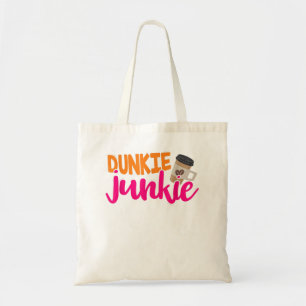 Dunkie Junkie - Funny Coffee Lover Saying  Tote Bag