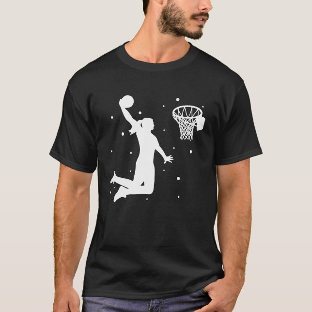 Dunking basketball player basket  basketball playe T-Shirt (Front)