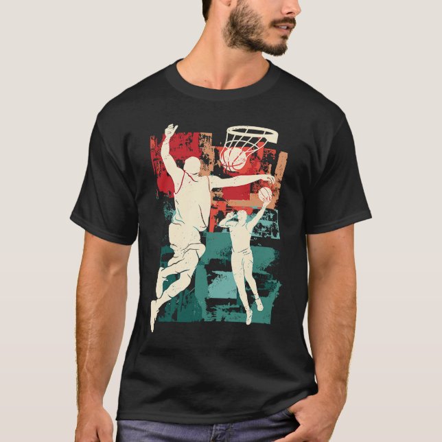Dunking Basketball T-Shirt (Front)