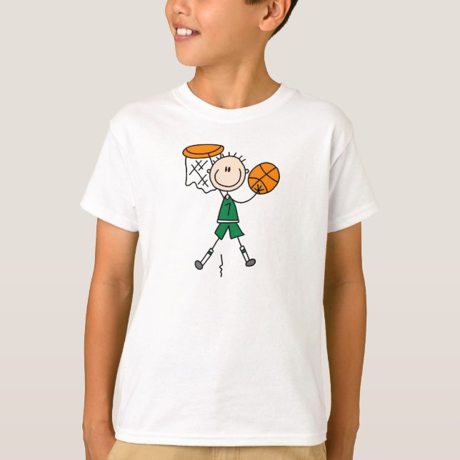 Dunking Boy Basketball Shirt (Front)