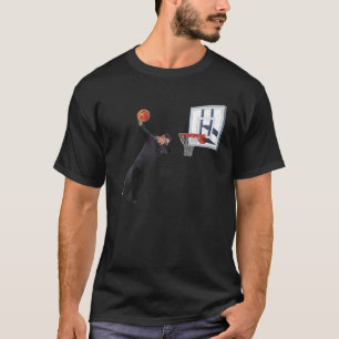 Dunking Dabbing Kim Jong Un North Korea Basketball T-Shirt
