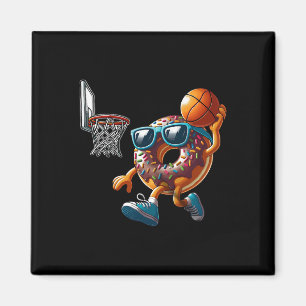 Dunking Donut Hole Food Champ Sketll Game Sport Pl Magnet