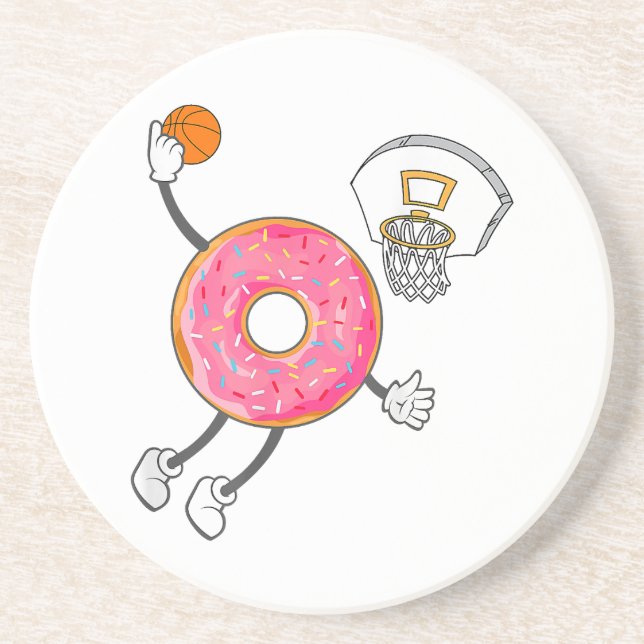 Dunking Doughnut Hole Food Champ Coaster (Front)
