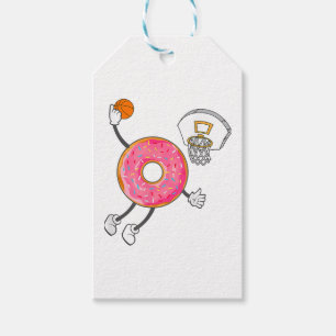 Dunking Doughnut Hole Food Champ Gift Tags