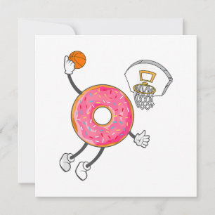 Dunking Doughnut Hole Food Champ Invitation