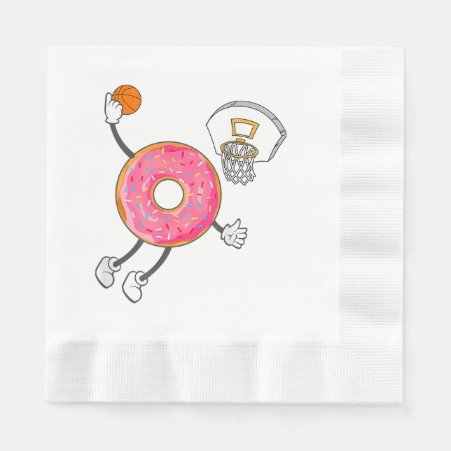 Dunking Doughnut Hole Food Champ Napkin (Front)
