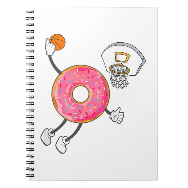 Dunking Doughnut Hole Food Champ Notebook (Front)