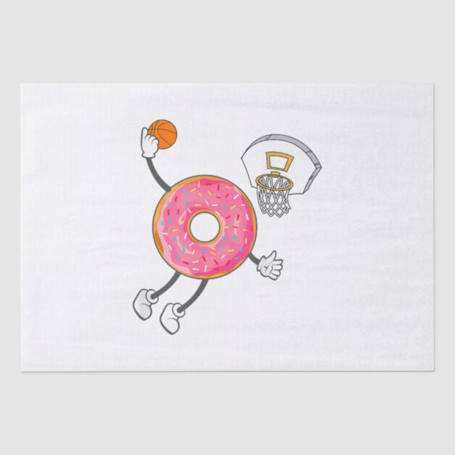Dunking Doughnut Hole Food Champ Tissue Paper (Front)