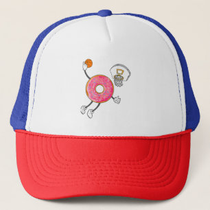 Dunking Doughnut Hole Food Champ Trucker Hat