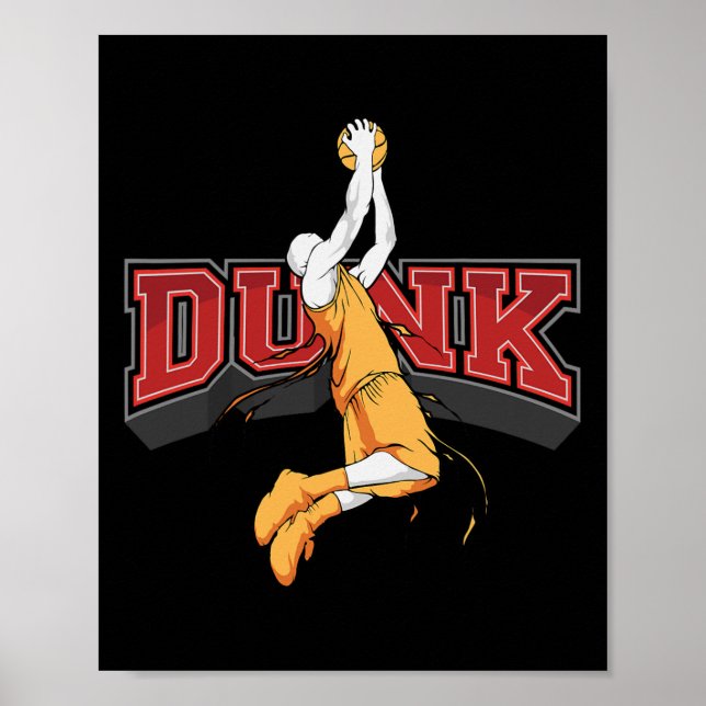 Dunking Dunk Basketball  Poster (Front)