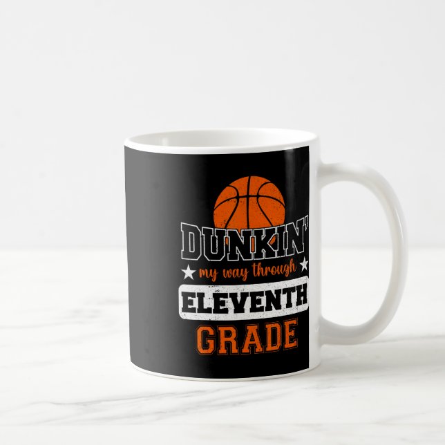 Dunking My Way Through 11th Grade Bysketbyll Byck  Coffee Mug (Right)