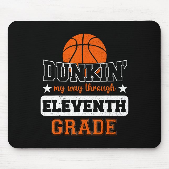 Dunking My Way Through 11th Grade Bysketbyll Byck  Mouse Mat (Front)