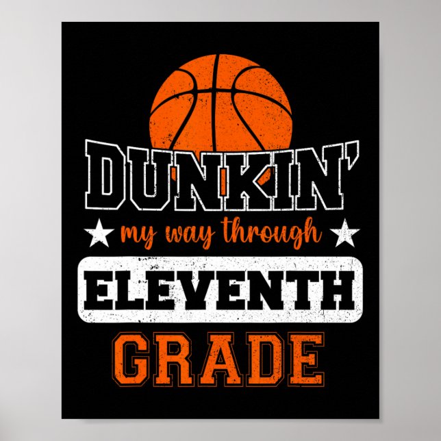 Dunking My Way Through 11th Grade Bysketbyll Byck  Poster (Front)