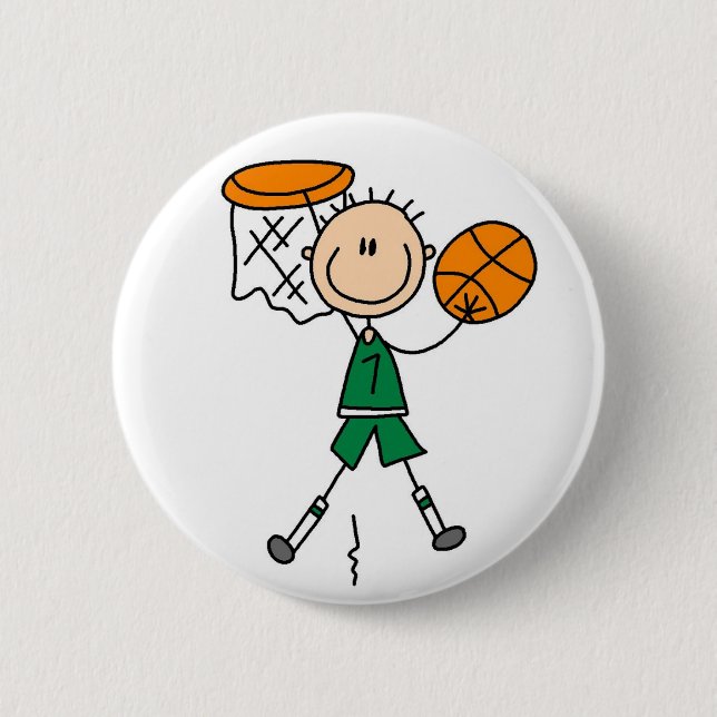 Dunking The Basketball Button (Front)