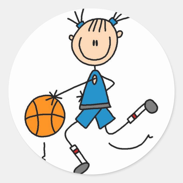 Dunking The Basketball Sticker (Front)
