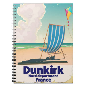 Dunkirk Beach travel poster Notebook