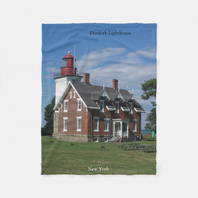 Dunkirk Lighthouse fleece blanket (Front)