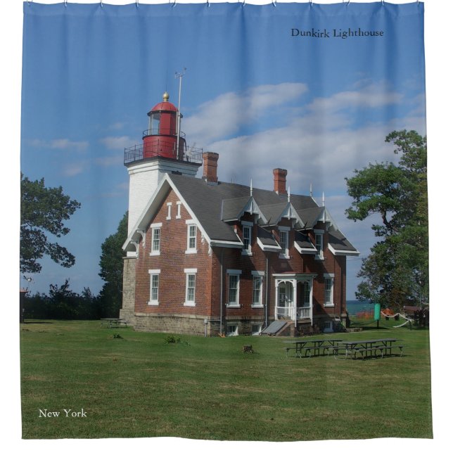 Dunkirk Lighthouse shower curtain (Front)