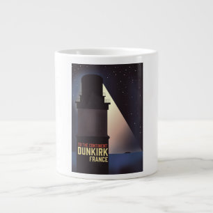 Dunkirk Lighthouse travel poster. Large Coffee Mug