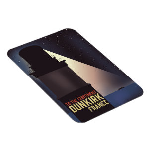 Dunkirk Lighthouse travel poster. Magnet