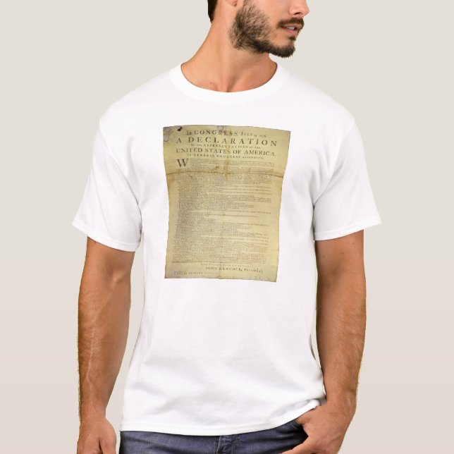 Dunlap Broadside Declaration of Independence 1774 T-Shirt (Front)