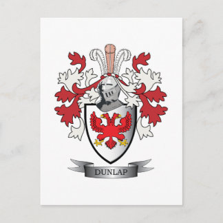 Dunlap Family Crest Coat of Arms Postcard