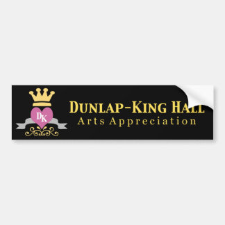 Dunlap-King Black Bumper Sticker
