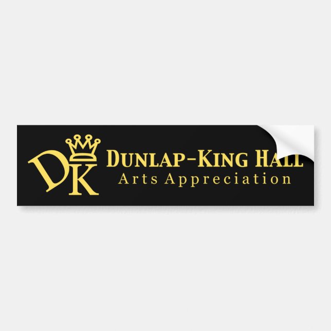 Dunlap King Hall V.2 Bumper Sticker (Front)