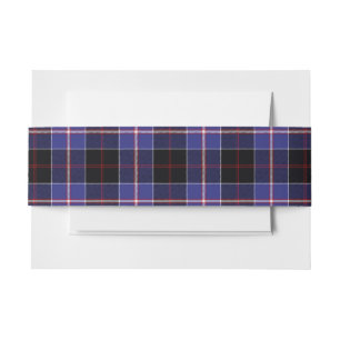 Dunlap Scottish Tartan Belly Band Invitation Belly Band