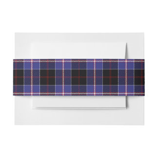 Dunlap Scottish Tartan Belly Band Invitation Belly Band
