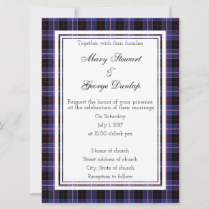 Dunlap Scottish Wedding Invitation